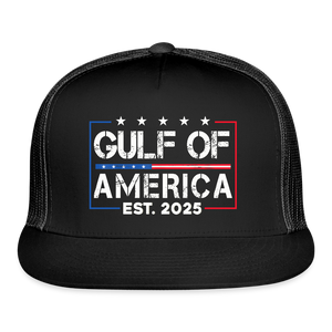 Gulf of America 2025 Trucker Hat - black/black
