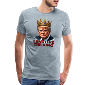 Donald Trump "Long Live The King" Men's Premium T-Shirt - heather ice blue