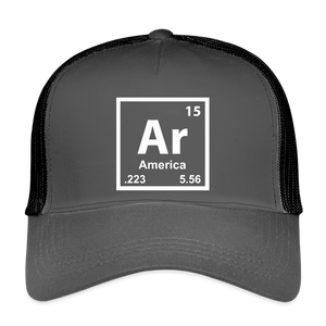 Ar – America Eco Trucker Cap - smoke grey/black