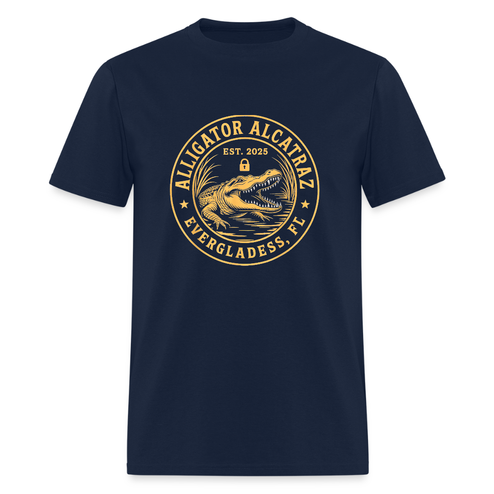 Alligator Alcatraz Men's Classic T-Shirt - navy