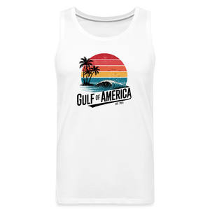 Gulf of America Men’s Premium Tank - white