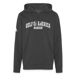 Gulf of America Adidas Unisex Fleece Hoodie - charcoal grey