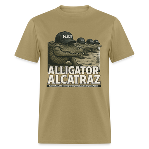 Alcatraz Gator Enforcement Men's Classic T-Shirt - khaki
