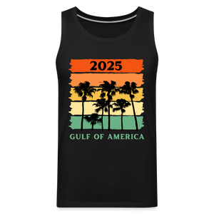 Gulf of America Palm Trees Men’s Premium Tank - black