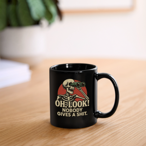 Oh Look Nobody Gives A Sh*t Full Color Mug - black