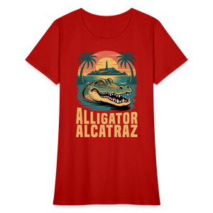 Alligator Alcatraz Women's T-Shirt - red