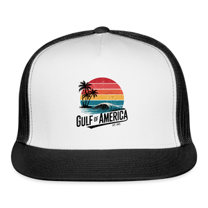 Gulf of America Trucker Hat - white/black