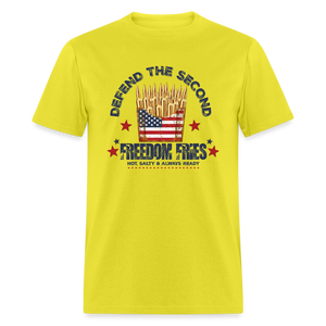Defend The Second - Freedom Fries Classic T-Shirt - yellow