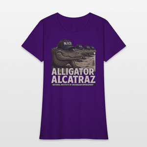 Alcatraz Gator Enforcement Women's T-Shirt - purple