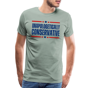 Unapologetically Conservative Men's Premium T-Shirt - steel green