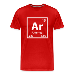 Ar – America Men's Premium T-Shirt - red