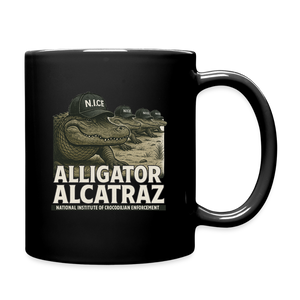 Alligator Alcatraz Full Color Mug - black