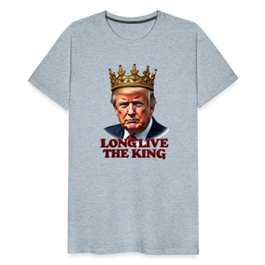 Donald Trump "Long Live The King" Men's Premium T-Shirt - heather ice blue