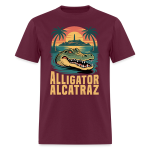 Alligator Alcatraz Classic Men's T-Shirt - burgundy