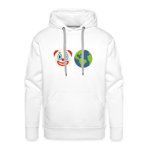 Clown World Men’s Premium Hoodie - white