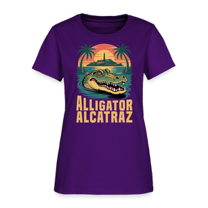 Alligator Alcatraz Women's T-Shirt - purple