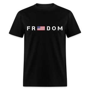 Freedom USA Flag Classic T-Shirt - black