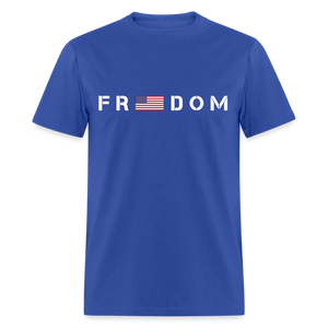 Freedom USA Flag Classic T-Shirt - royal blue