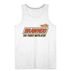 Brawndo - The Thirst Mutilator - Men’s Premium Tank - white