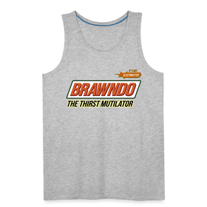 Brawndo - The Thirst Mutilator - Men’s Premium Tank - heather gray