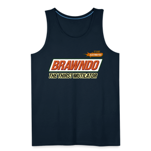 Brawndo - The Thirst Mutilator - Men’s Premium Tank - deep navy