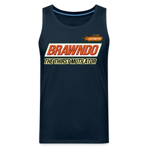 Brawndo - The Thirst Mutilator - Men’s Premium Tank - deep navy