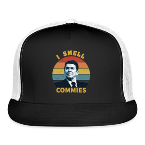 I Smell Commies Trucker Hat - black/white