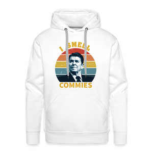 I Smell Commies Men’s Premium Hoodie - white