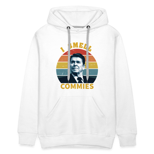 I Smell Commies Men’s Premium Hoodie - white