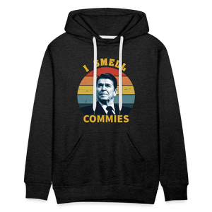 I Smell Commies Men’s Premium Hoodie - charcoal grey