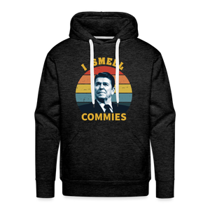 I Smell Commies Men’s Premium Hoodie - charcoal grey