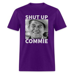 Shut Up Commie Funny Classic T-Shirt - purple