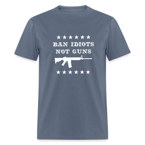 Ban Idiots, Not Guns Classic T-Shirt - denim