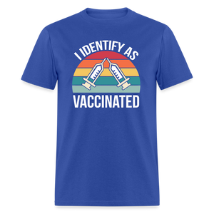 I Identify As Vaccinated Classic T-Shirt - royal blue