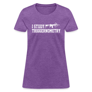 I Study Triggernometry Women's T-Shirt - purple heather