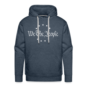 We The People Men’s Premium Hoodie - heather denim