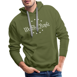 We The People Men’s Premium Hoodie - olive green