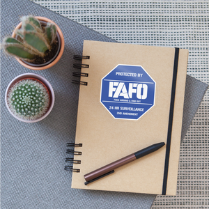 FAFO Security Sign - 2nd Amendment - Sticker - transparent glossy