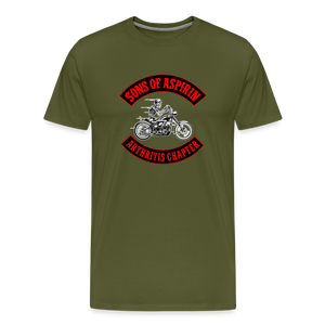 Sons of Aspirin Men's Premium T-Shirt - olive green