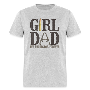Girl Dad - Her Protector, Forever Classic T-Shirt - heather gray