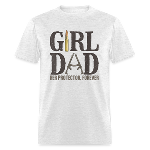 Girl Dad - Her Protector, Forever Classic T-Shirt - light heather gray