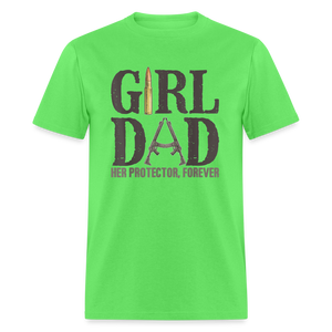 Girl Dad - Her Protector, Forever Classic T-Shirt - kiwi
