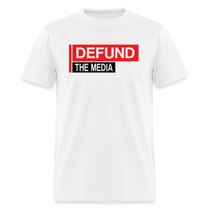 Defund The Media Classic T-Shirt - white
