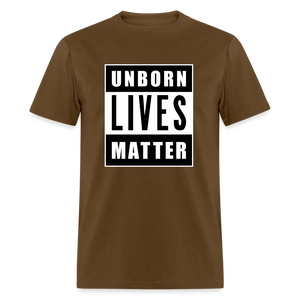 Unborn Lives Matter Classic T-Shirt - brown