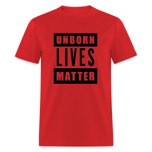 Unborn Lives Matter Classic T-Shirt - red