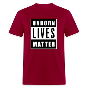 Unborn Lives Matter Classic T-Shirt - dark red
