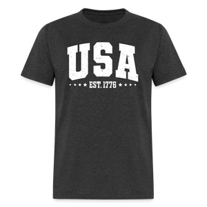 Retro USA Est 1776 Classic T-Shirt - heather black