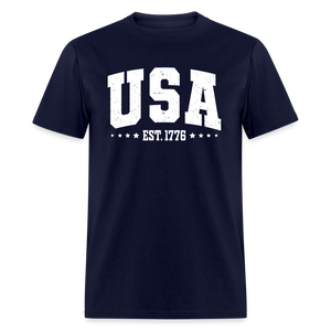 Retro USA Est 1776 Classic T-Shirt - navy