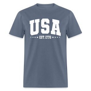 Retro USA Est 1776 Classic T-Shirt - denim