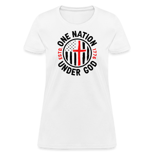 One Nation Under God Women's T-Shirt - white